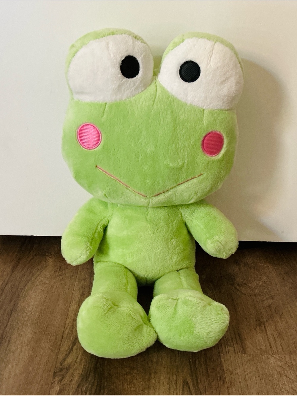 Keroppi Frog 2010 Build A Bear Plush 17” Green Sanrio Hello Kitty Stuffed Animal